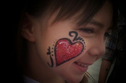 Glitter Heart Tattoo